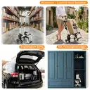 Chariot De Course 60L Avec Système à 3 Roues Pour Monter Les Escaliers, Chariot Pour Le Camping Et Les Courses Avec Poignée Réglable En Hauteur, Chariot 3-En-1 En Aluminium, Incluant Un Compartiment Réfrigéré Et Un Porte-Gobelet image 2