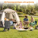 Chariot De Course 60L Avec Système à 3 Roues Pour Monter Les Escaliers, Chariot Pour Le Camping Et Les Courses Avec Poignée Réglable En Hauteur, Chariot 3-En-1 En Aluminium, Incluant Un Compartiment Réfrigéré Et Un Porte-Gobelet image 7