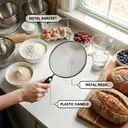 18cm Long Handled Metal Sieve
Fine Mesh Sieve Kitchen Colander Draining Washing Sifting image 3
