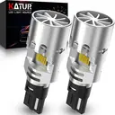 KATUR W16W LED Bulb 700% Brightness, Canbus Error Free 6500K White 6000LM with Cooling Fan High Speed T15 912 921 LED Bulbs for Backup Lights, Pack of 2 image 0
