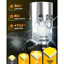 KATUR W16W LED Bulb 700% Brightness, Canbus Error Free 6500K White 6000LM with Cooling Fan High Speed T15 912 921 LED Bulbs for Backup Lights, Pack of 2 image 1