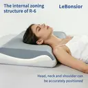 Lebonsior Same Design as Atour Planet, Ergonomic Neck Support Pillow, 3.0 Version Cervical Pillow for Neck & Shoulder Pain, Comfort Sleep Pillow for All Sleep Positions, Blue,8cm Height image 3