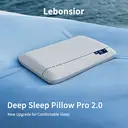 Lebonsior Same Design as Atour Planet, Ergonomic Neck Support Pillow, Deep Sleep Pro 2.0 Style, Cervical Pillow for Neck & Shoulder Pain, Comfort Sleep Pillow for All Sleep Positions, Blue,8cm Height image 0