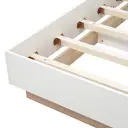 Doppelbett Holzbett Schwebebett mit Kopfteil aus Bettgestell &Lattenrost-205x184x90.5 cm(T/B/H) Set in Eiche Sonoma/Weiß(Ohne Matratze) -1 image 6