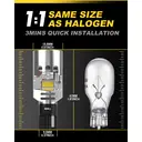 KATUR W16W LED Bulb 700% Brightness, Canbus Error Free 6500K White 6000LM with Cooling Fan High Speed T15 912 921 LED Bulbs for Backup Lights, Pack of 2 image 3