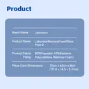 Lebonsior Same Design as Atour Planet, Ergonomic Neck Support Pillow, Deep Sleep Pro 2.0 Style, Cervical Pillow for Neck & Shoulder Pain, Comfort Sleep Pillow for All Sleep Positions, Blue,8cm Height image 6