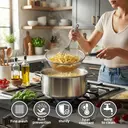 18cm Long Handled Metal Sieve
Fine Mesh Sieve Kitchen Colander Draining Washing Sifting image 2