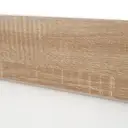 Doppelbett Holzbett Schwebebett mit Kopfteil aus Bettgestell &Lattenrost-205x184x90.5 cm(T/B/H) Set in Eiche Sonoma/Weiß(Ohne Matratze) -1 image 7