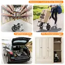 Chariot De Courses Pliable Avec Compartiment Isotherme, Chariot 3-En-1 (Chariot De Manutention Et Sac à Bandoulière), Chariot De Courses, Chariot De Courses 60 L Et Sangle De Fixation, Chariot De Courses à Roulettes, Chariot Pliable, Courses, Chariot Portable image 2