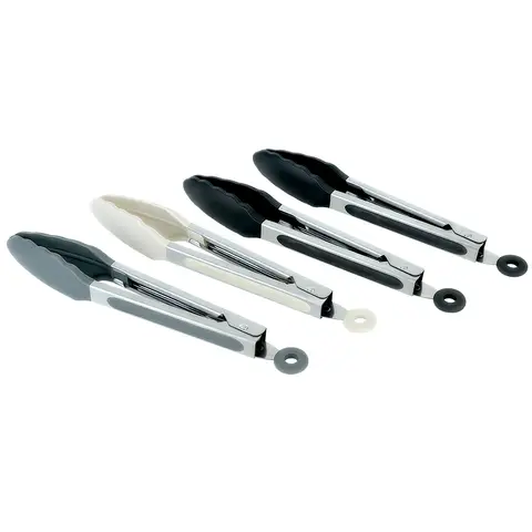Silicone Kitchen Utensils Set, Non-Toxic Cooking Tools with Solid Handles
Set of 4，7 inchs tongs