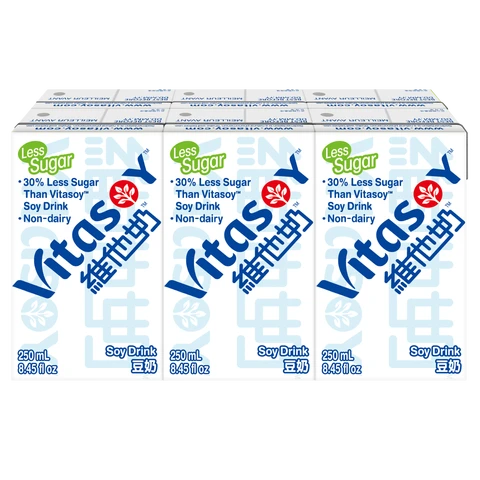 Vitasoy Lait de soja Vitasoy avec moins de sucre 6x250ml