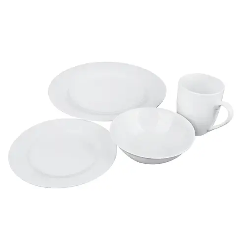 Round shape dinner set
Elegant White Ceramic Plates and Bowls, Modern Dining Collection for Everyday Use and Special Occasions
4pcs round shape dinner set:10.5"dinner plate,7.5"side plate,6"salad bowl,12oz mug
