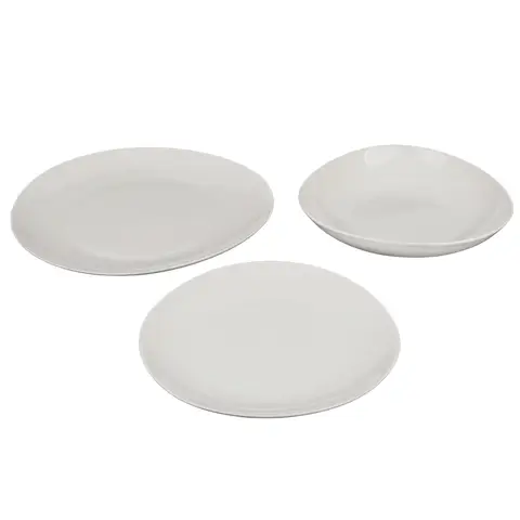 Organic tableware set
Elegant White Ceramic Plates and Bowls, Modern Dining Collection for Everyday Use and Special Occasions
3pcs  set:                                                10.5"dinner plate*1pc   soup plate*1pc                                     6"salad bowl*1pc