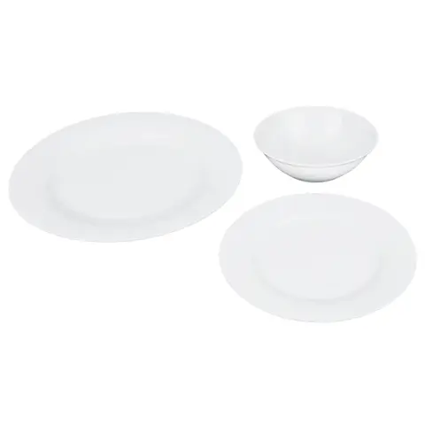 Round shape dinner set
Elegant White Ceramic Plates and Bowls, Modern Dining Collection for Everyday Use and Special Occasions
3pcs round shape dinner set:10.5"dinner plate,7.5"side plate,6"salad bowl