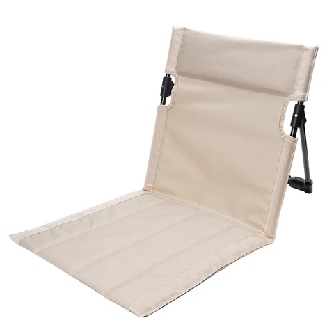 Huacan Camping portable folding chair, floor mat, lawn chair, outdoor folding beach garden lounge chair, tent, leisure chair, 1 piece