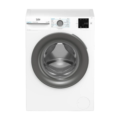 Beko BM3WFU3741S Vrijstaande wasmachine - 7 kg capaciteit - 1400 tpm centrifugeersnelheid - Energieklasse C - 15 wasprogramma's - Zilver