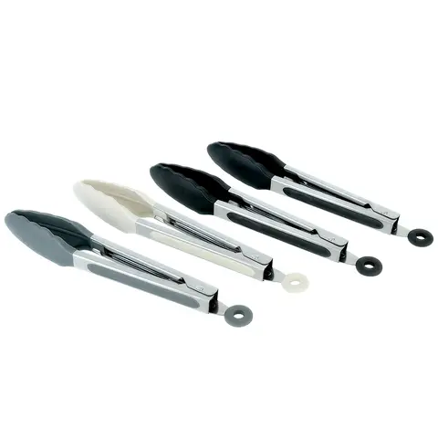 Silicone Kitchen Utensils Set, Non-Toxic Cooking Tools with Solid Handles
Set of 4，9 inchs tongs